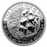 5 oz Silber Tuvalu 2022 BU - Rising Sun - Black Flag - 5$...