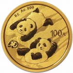 8 g Gold Panda Brilliant Uncirculated 2022