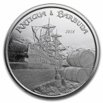 2018 Antigua & Barbuda 1 oz Silver Rum Runner (1) BU