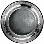 2019 $5 Earth and Beyond - Moon -  Curved Coloured 1oz...