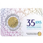 Belgium 2 Euro - ERASMUS PROGRAMME - 2022 BU - Coin Card...