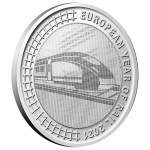 Belgium 5 Euro European Year of Railways 2021  in Coincard