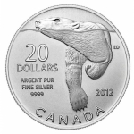 2012 $20 for $20 Polar Bear - Pure Silver Coin Canada