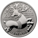 Canada 20 Dollar Silber Renntier  2012 Kanada
