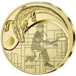1/4 oz Gold France 50 Euro 2023 Proof - LACOSTE - Tennis Player - French Excellence - 80 Years Lacoste