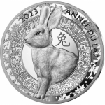 22,2 g France 10 Euro 2023 - Lunar Series - Year of the Rabbit  - Proof - Lunar Series