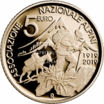 Italien 5 Euro 2019  Alpenverein PP