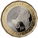 Italy 5 Euro 2022 Proof - Carabinieri Command -...
