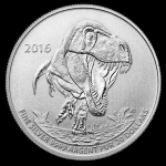 2016 Canada 1/4 oz Silver $20 Tyrannosaurus Rex