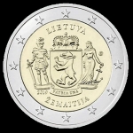 Litauen 2 Euro  Zemaitija Lithuanian lithographs 2019 bfr
