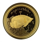 Montserrat,  10 Dollar, 2021 Blaugürtel-Kaiserfisch...