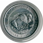 10 x Capsule for 1 1/4 Oz (1,25) Silver Bison Series 38,4 mm