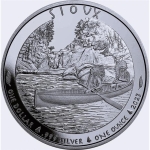 NEW* 1 ounce silver INDIAN CHIEF CANOE - Native American Sioux Nation 2023 Reverse Proof - 1 $