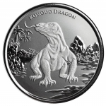 NEW* 1  ounce silver Tokelau 2022 BU - KOMODO DRAGON - 2 NZD