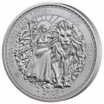 NEU* 1 oz St. Helena 2023 BU -  Lady UNA und der LÖWE - UNA & LION - Legend of the Redcrosse Knight & Una - East India Company