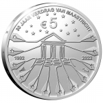 Netherlands 5 Euro 1/2 Oz Silver 2022 Maastricht Treaty -...