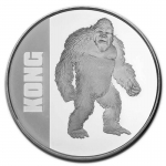 2021 Niue 1 oz Silver $2 Kong Coin BU Godzilla vs Kong 