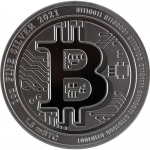 1 Oz Silber Niue Islands Bitcoin 2021 BU 2$ Erstausgabe