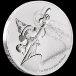 Niue Islands 2 $ - 1 Oz Silber Mickey Fantasia Disney...