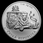 2019 Niue 1 oz Silver Czech Lion BU