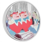 Niue Islands 2 Dollar Disney Alice in Wonderland? (4.) - Tweedledee & Tweedledum 2021,  1 Oz Silver