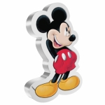 Niue Islands 2 Dollar Disney - Mickey & Friends Shaped - Mickey Mouse (1.) 1 Oz Silver 2021