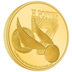 Niue Islands 250 Dollar Harry Potter Golden Snitch 1 Oz Gold, 2022