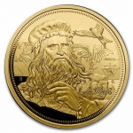 Niue Islands 250 $ - 1 Oz Gold Icons of Inspiration - Leonardo da Vinci 2021