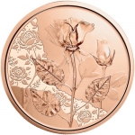 Austria 10 Euro Austria - With the language of flowers The rose  2021 Copper Unc
