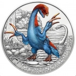 Österreich 3 Euro Dino-Taler-Serie Therizinosaurus Cheloniformis 2021 hgh Tier Taler