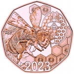 Austria 5 Euro Copper 2023 BU - Bee Dance Easter Coin