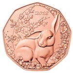 Austria 5 Euro Copper Happy Easter Easter Bunny  2018 bfr