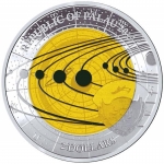Palau 2 Dollar Niob Solar System Saturn 2017