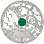 Portugal 5 Euro - The Climate - Green Dot  2022 Proof
