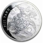 1 oz Silver New Zealand Mint $2 Fiji Taku .999 Fine 2010