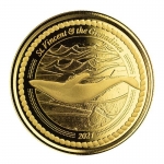 St. Vincent & The Grenadines,  10 Dollar, Humpback Whale (4) EC8 1 Unze Gold, 1 oz BU 2021