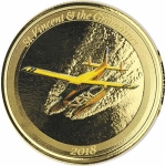 St. Vincent & The Grenadines,  10 Dollar, Seaplane EC8 1 Unze Gold, 1 oz Proof farbig 2018