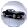 1 Unze Silber Round 2023 BU  - Chevrolet Corvette (1963) Black Stingray - General Motors Muscle Cars - BU Color Coin Card