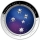 Australien Südlicher Sternenhimmel Kreuz des Südens Crux  1 Unzen Silber coloriert 2012