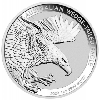 2020 Australien 1 oz Silver Eagle Wedge Tailed Silver Eagle Perth Capsule