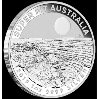 1 Oz Silber Australien Super Pit 2019 1 AUD BU