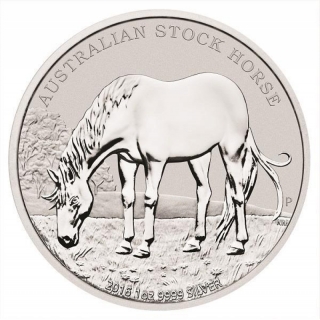 1 oz Silver Australian Stock Horse 2016