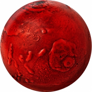 1 ounce silver  Barbados 2021 Antique Finish RED - MASRS The Red Planet - 3-Dimensional Spherical Coin