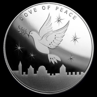1 oz Silver Dove of  Peace, 1oz Silver, 2019 .999