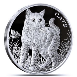1 Unze Silber Fiji Cats (1. Ausgabe) 2021 Prooflike