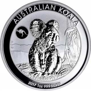 1 oz Silver Australian Silver Koala 2017 Privy Kangaroo