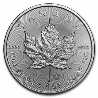 1 oz Silver Canadian Maple Leaf 2022