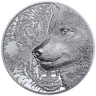 1 oz Mongolia 2021 - Mystic Wolf - Series Wild Mongolia - Proof Ultra High Relief