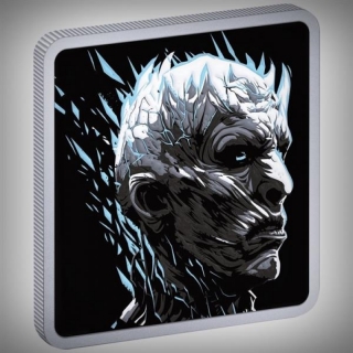 1 Ounce Silver Niue Game of Thrones (3) - The Night King - Rectangle Medallion