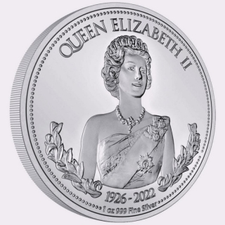 1 Unze Silber Niue 2023 Proof - Queen Elizabeth II. - In Gedenkan an - Buckingham Palast 1958